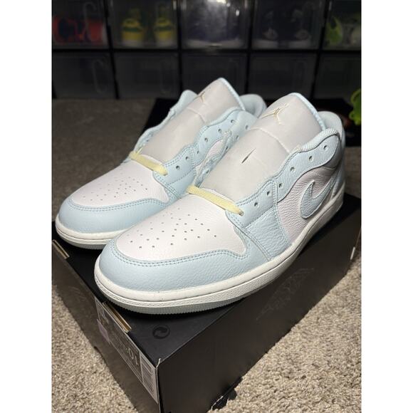 Nike Air Jordan 1 Low SE Glacier Blue Sea Glass HJ5999-400 Men’s 10.5 NEW main image 6